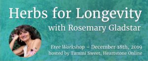Herbs for Longevity with Rosemary Gladstar e1638814794988